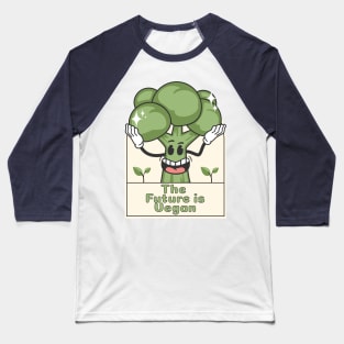 The future is vegan. Illustration with broccoli Baseball T-Shirt